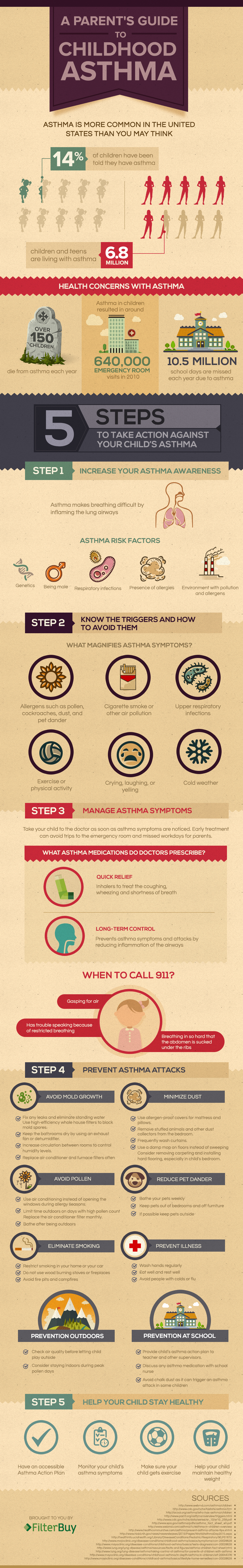Childhood Asthma Infographic